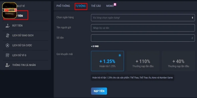 Gợi ý cách nạp tiền H3BET với các hình thức phổ biến nhất 